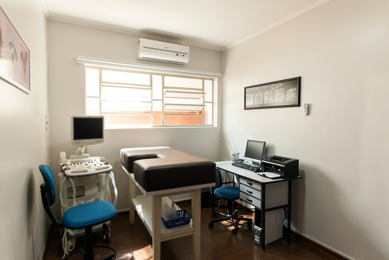 Sala de ultrassonografia veterinária